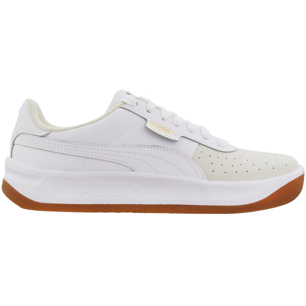 Shop White Womens Puma California Exotic Perforated Sneakers – Shoebacca