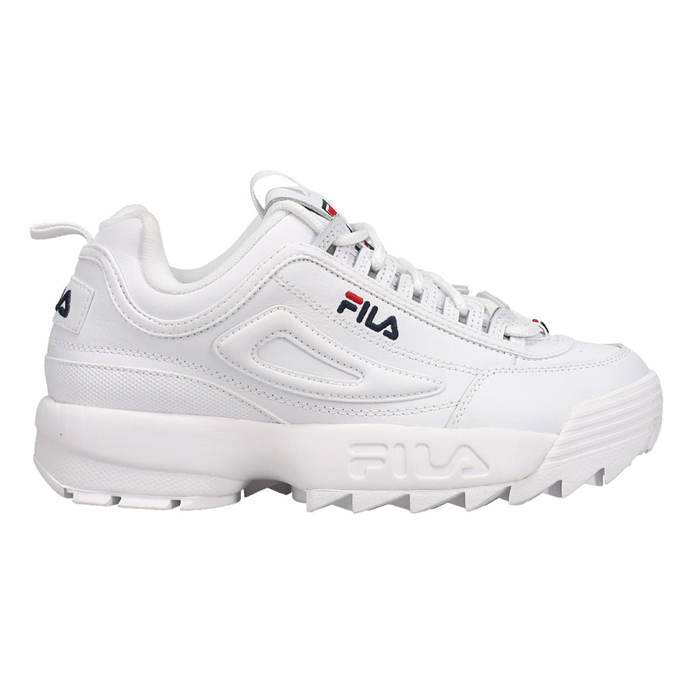 Shop White Womens Fila Disruptor II Premium Lace Up Sneakers – Shoebacca