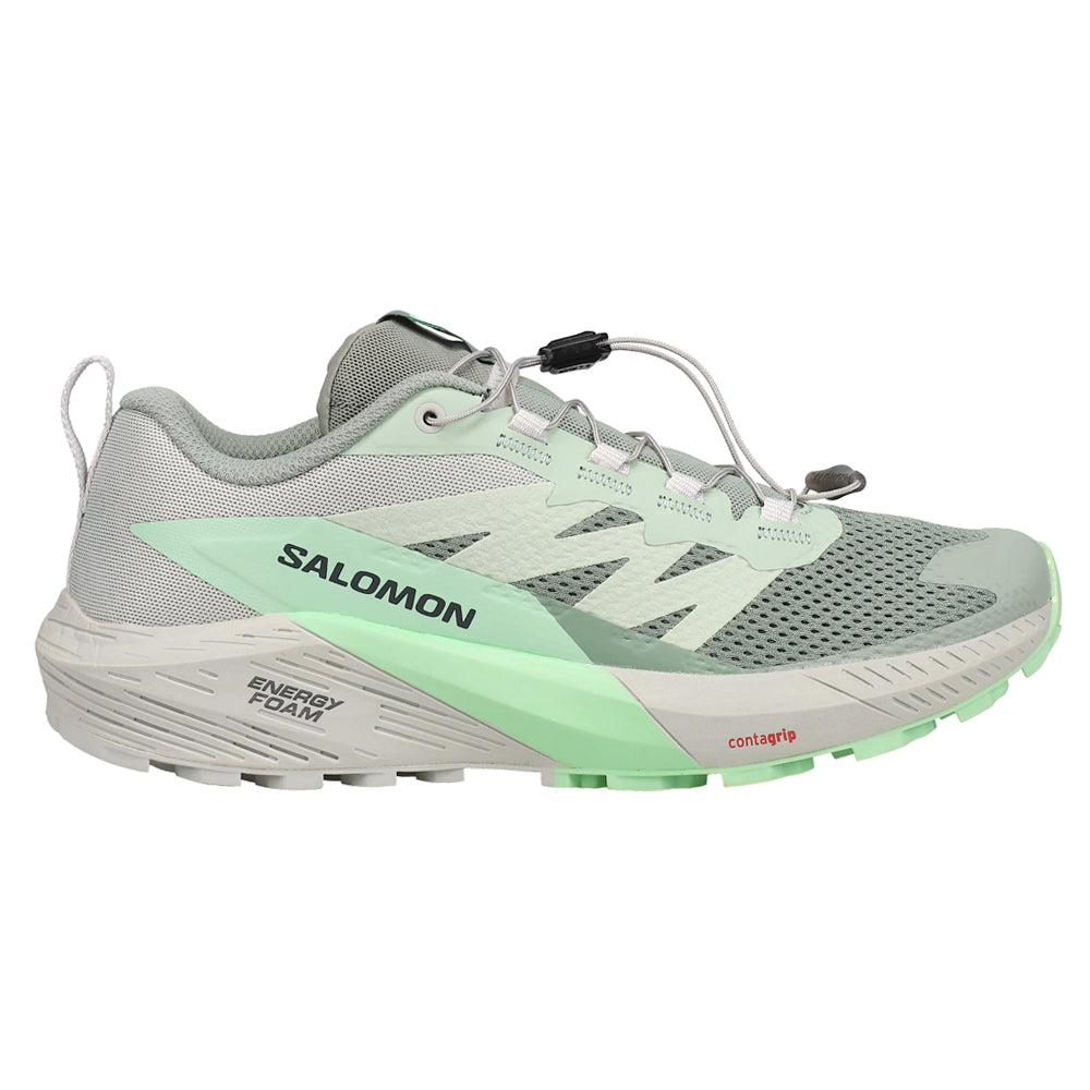 Shop Green, Grey, Pink Womens Salomon Sense Ride 5 Trail Running Shoes –  Shoebacca