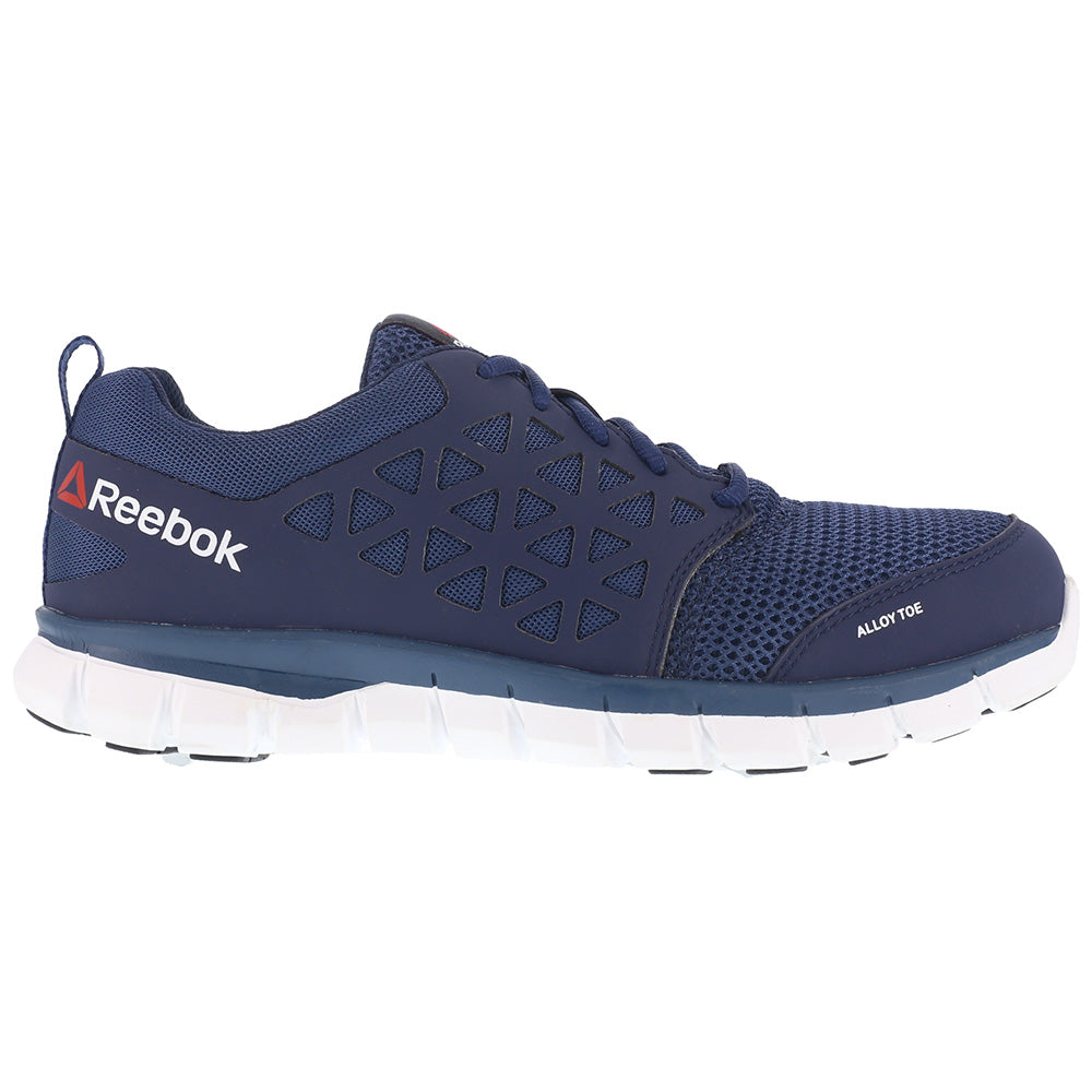 Shop Blue Mens Reebok Work Sublite Cushion Work Alloy Toe ESD Shoes –  Shoebacca