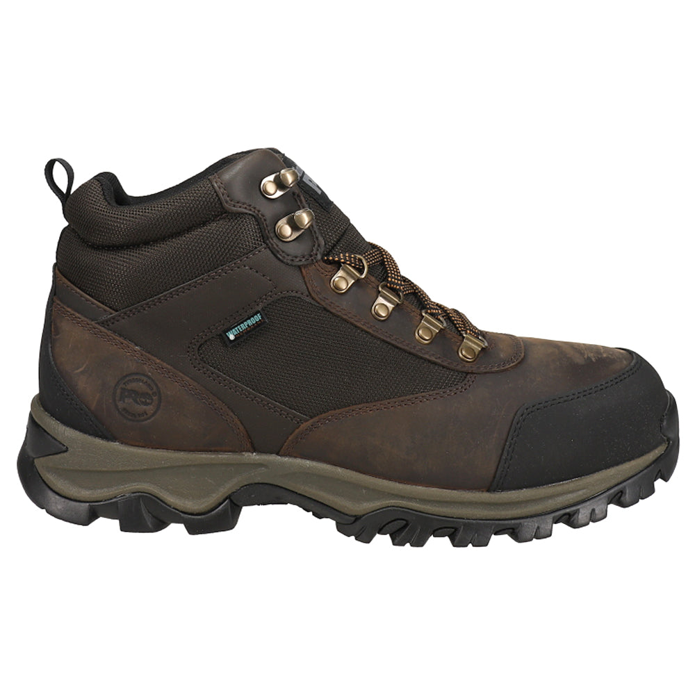 Shop Brown Mens Timberland Pro Keele Ridge Waterproof Steel Toe Work Boots  – Shoebacca
