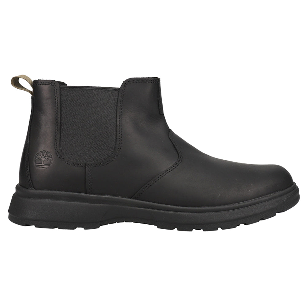 Shop Black Mens Timberland Awells Ave Round Toe Chelsea Boots – Shoebacca