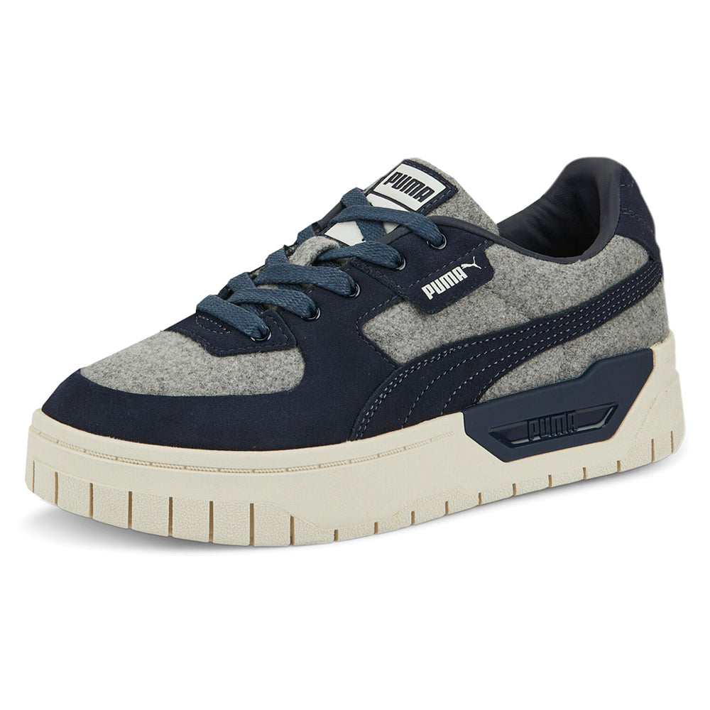 Shop Blue Womens Puma Cali Dream Wooly Lace Up Sneakers – Shoebacca