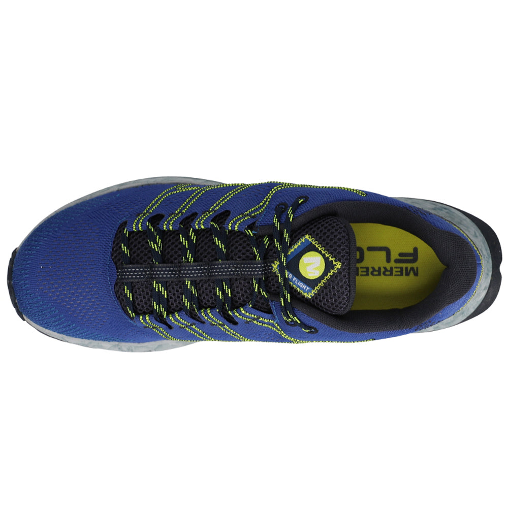Shop Blue Mens Merrell Moab Flight Trail Running Shoes – Shoebacca